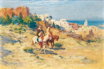 DOS JINETES EN ARGEL Frederick Arthur Bridgman Arab Pinturas al óleo